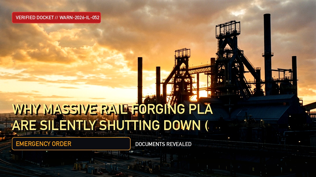 Why Massive Rail Forging Plants in Illinois Are Silently Shutting Down (WARN Notice Forensics)